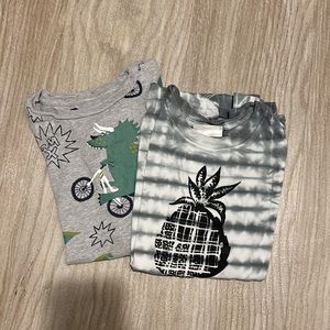 HA  Boys 6-7 Tie Dye T-Shirt & T&T Dino Tee